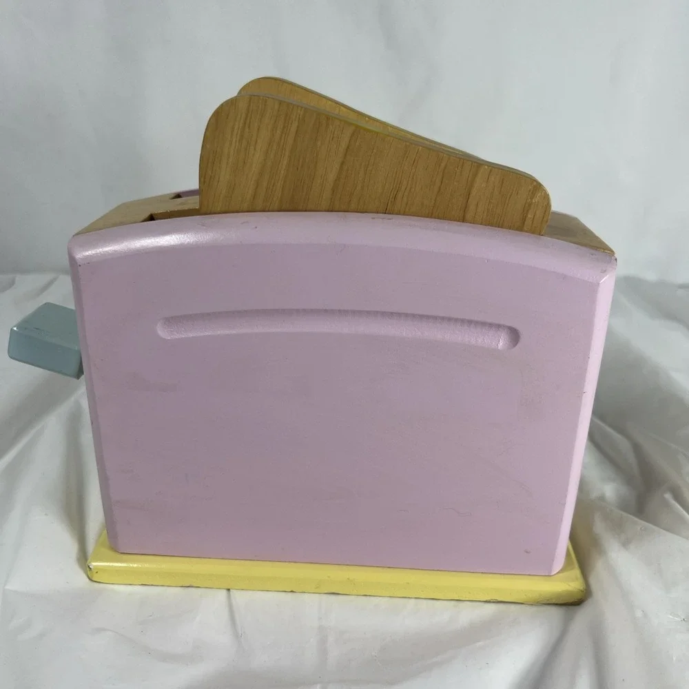 Kidkraft Wooden Kids Pastel Toaster Pretend Play‎ Kitchen Toy
